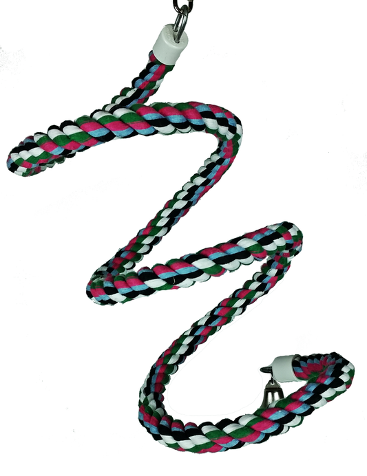 Medium Rainbow Cotton Rope Boing with Bell